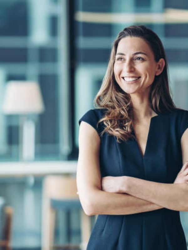 Portrait of a businesswoman standing in the office